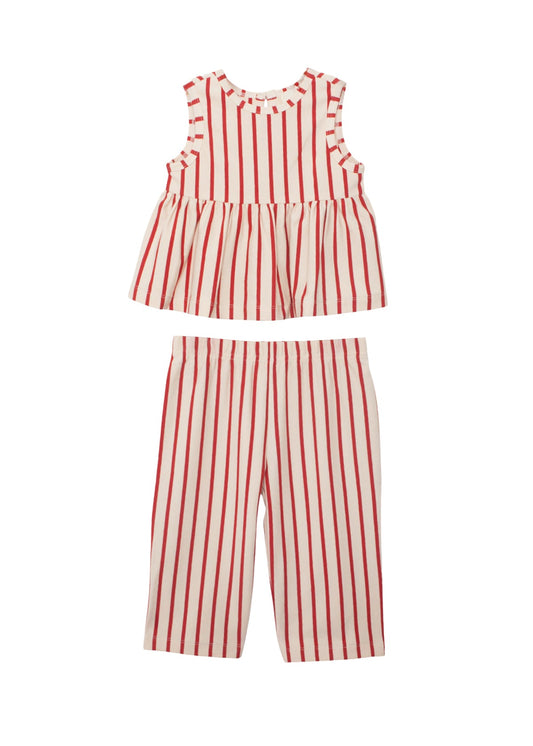 Terracotta Stripe 2 Piece Set