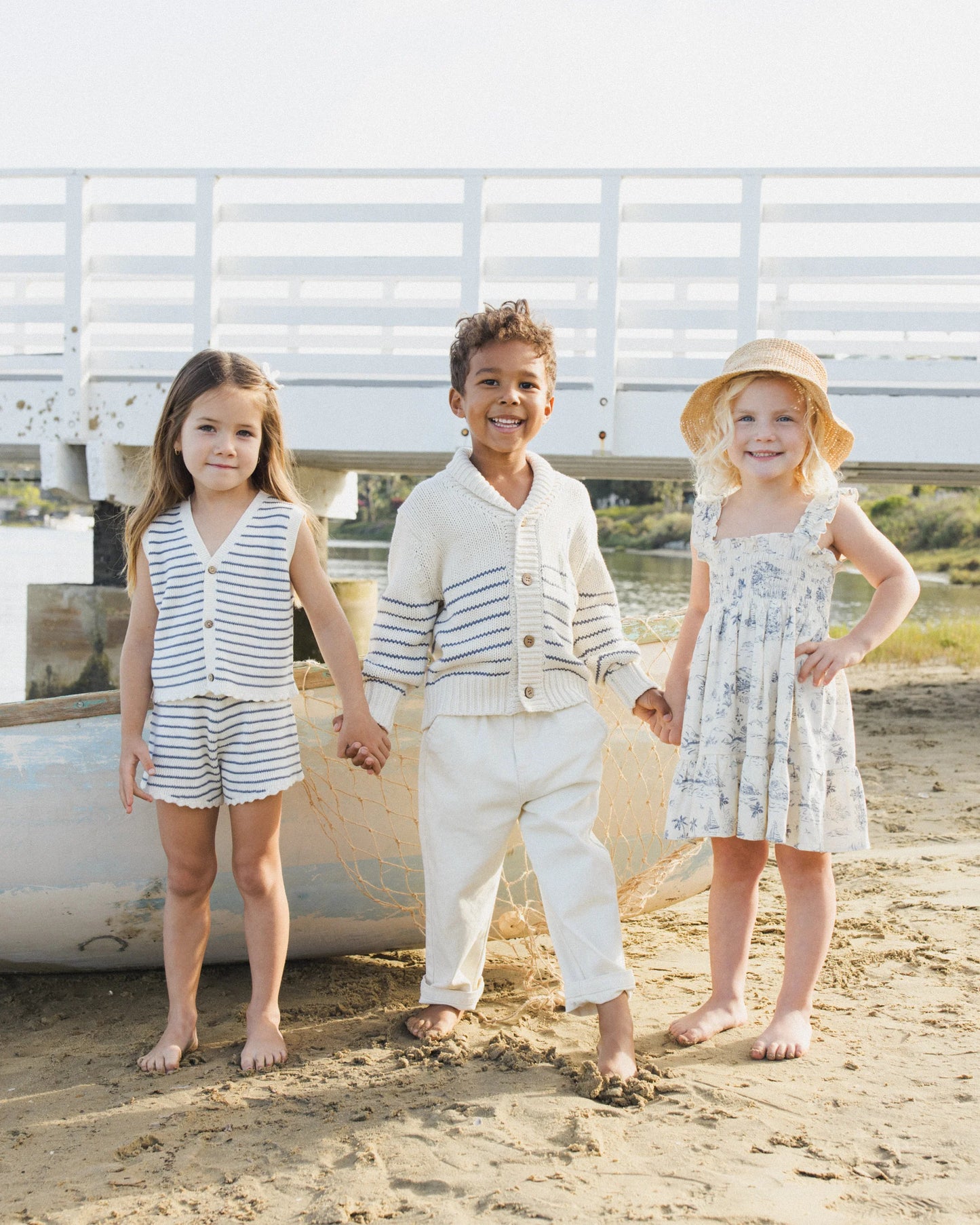 Sutton Dress || Ocean Toile