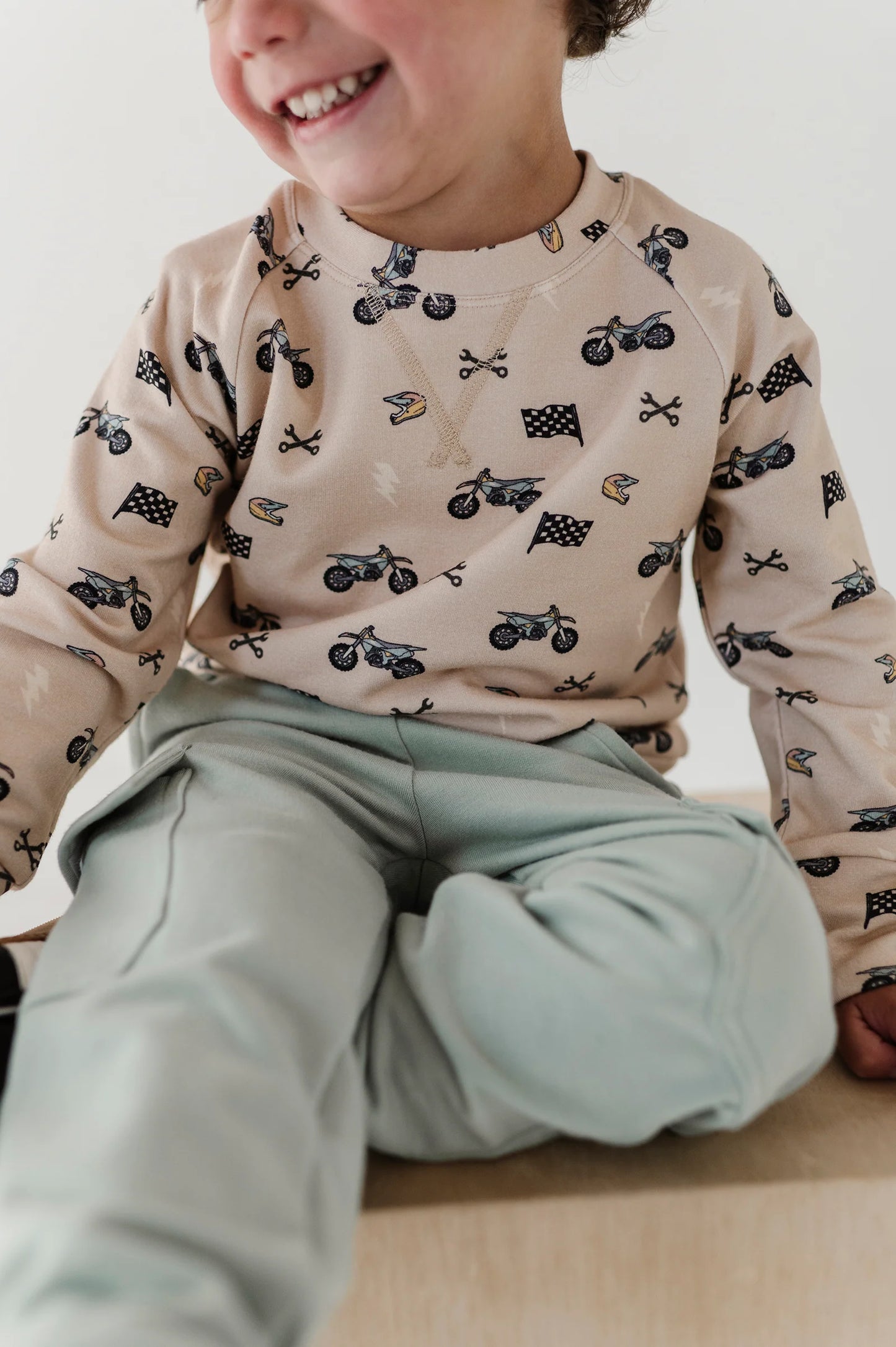 Raglan Sweatshirt Dirt Bikes