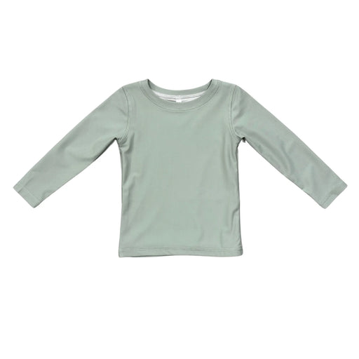 Long Sleeve Rash Guard Swim Shirt Aqua