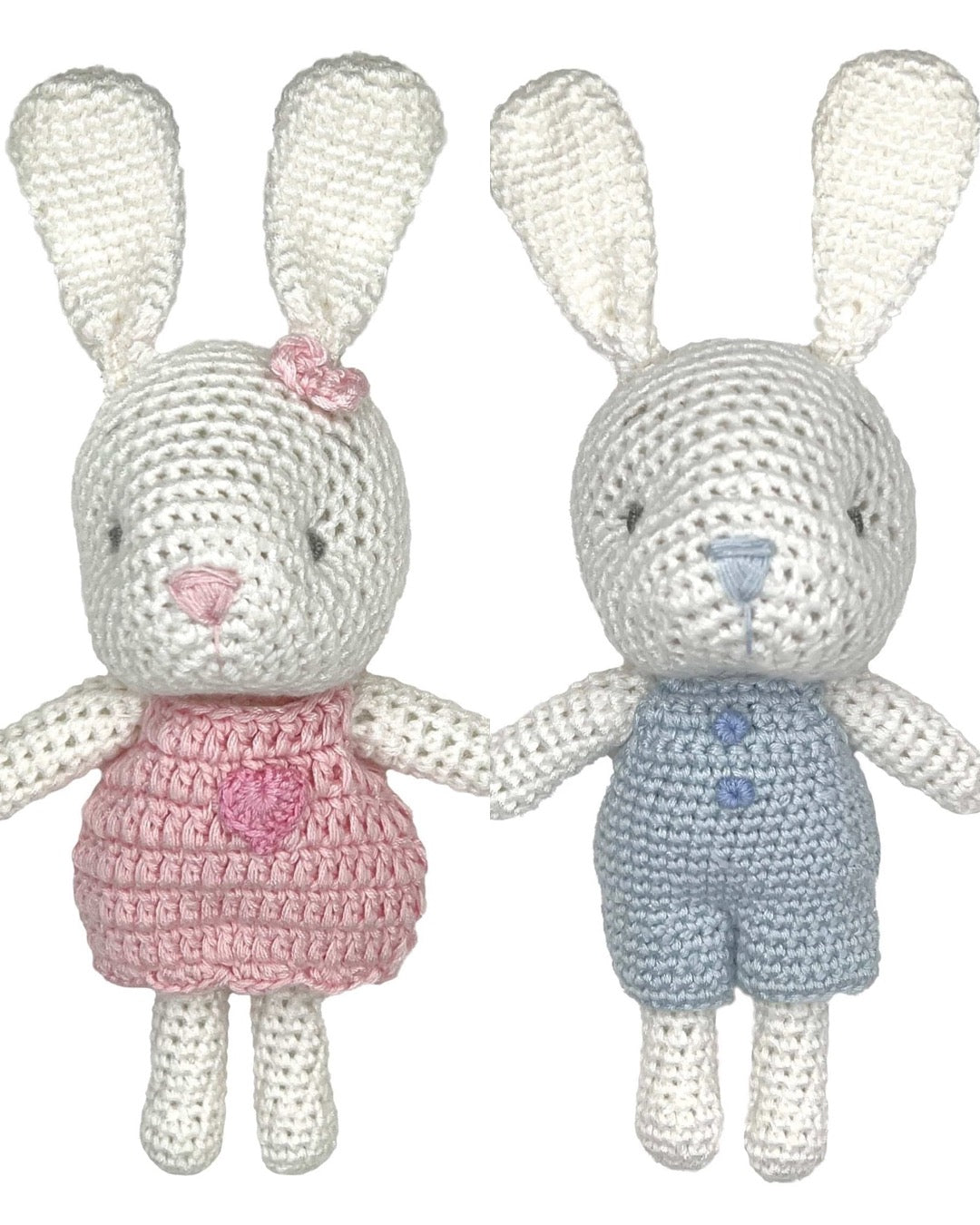 Bunny Bamboo Crochet Rattles