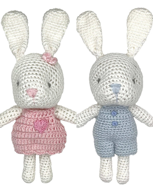 Bunny Bamboo Crochet Rattles