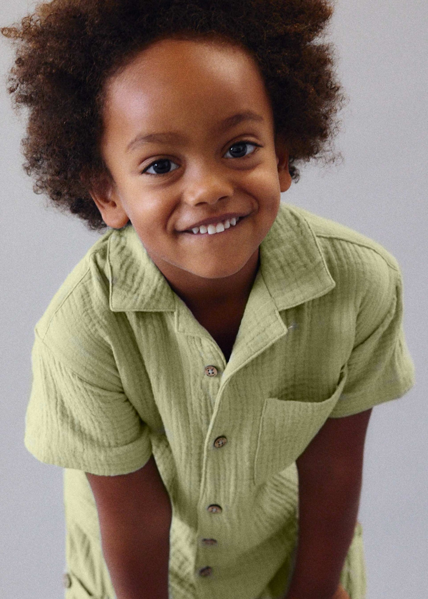 Bamboo Colored Shirt & Shorts Set