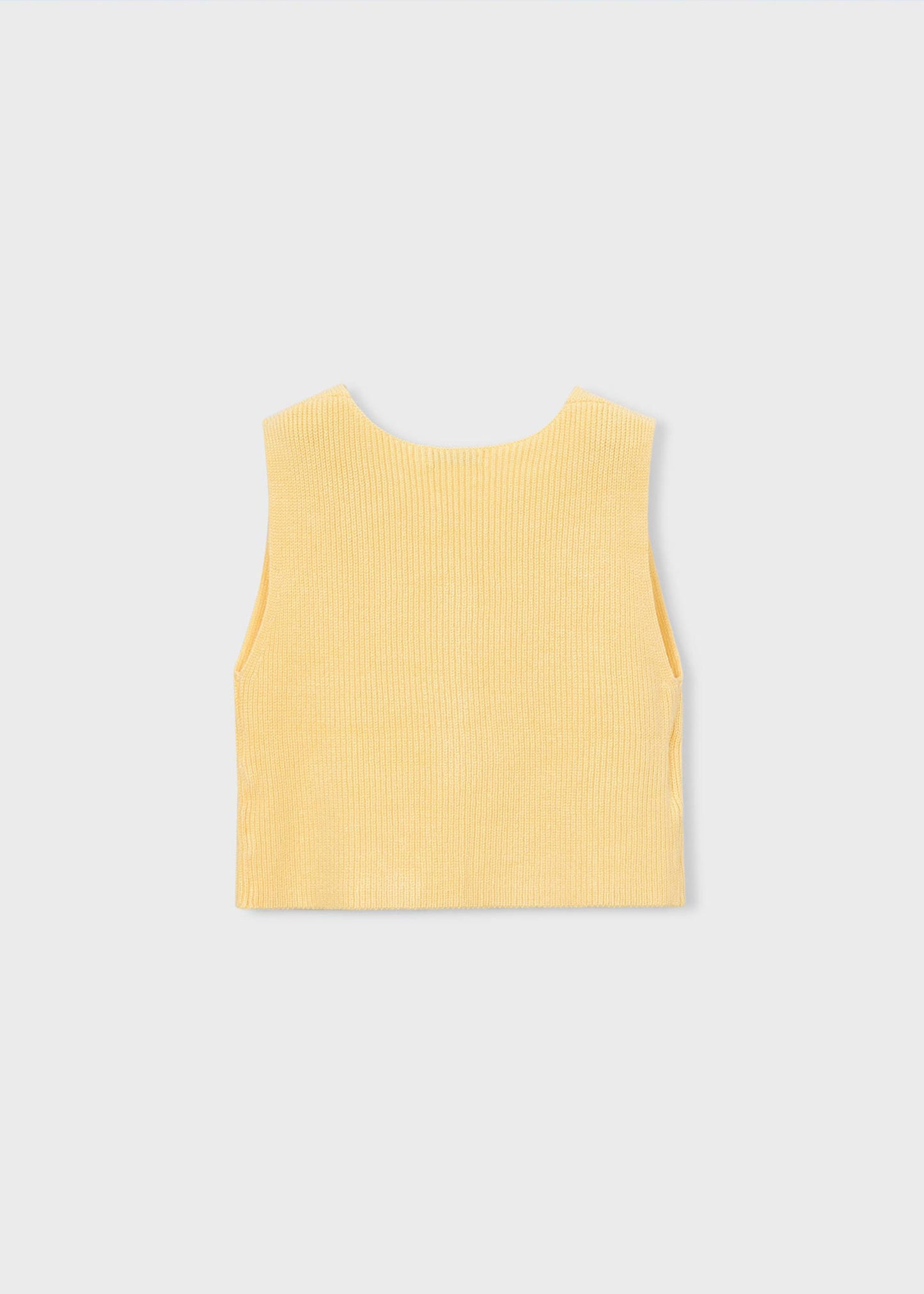 Butter Yellow Knit Vest Top