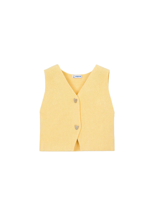 Butter Yellow Knit Vest Top