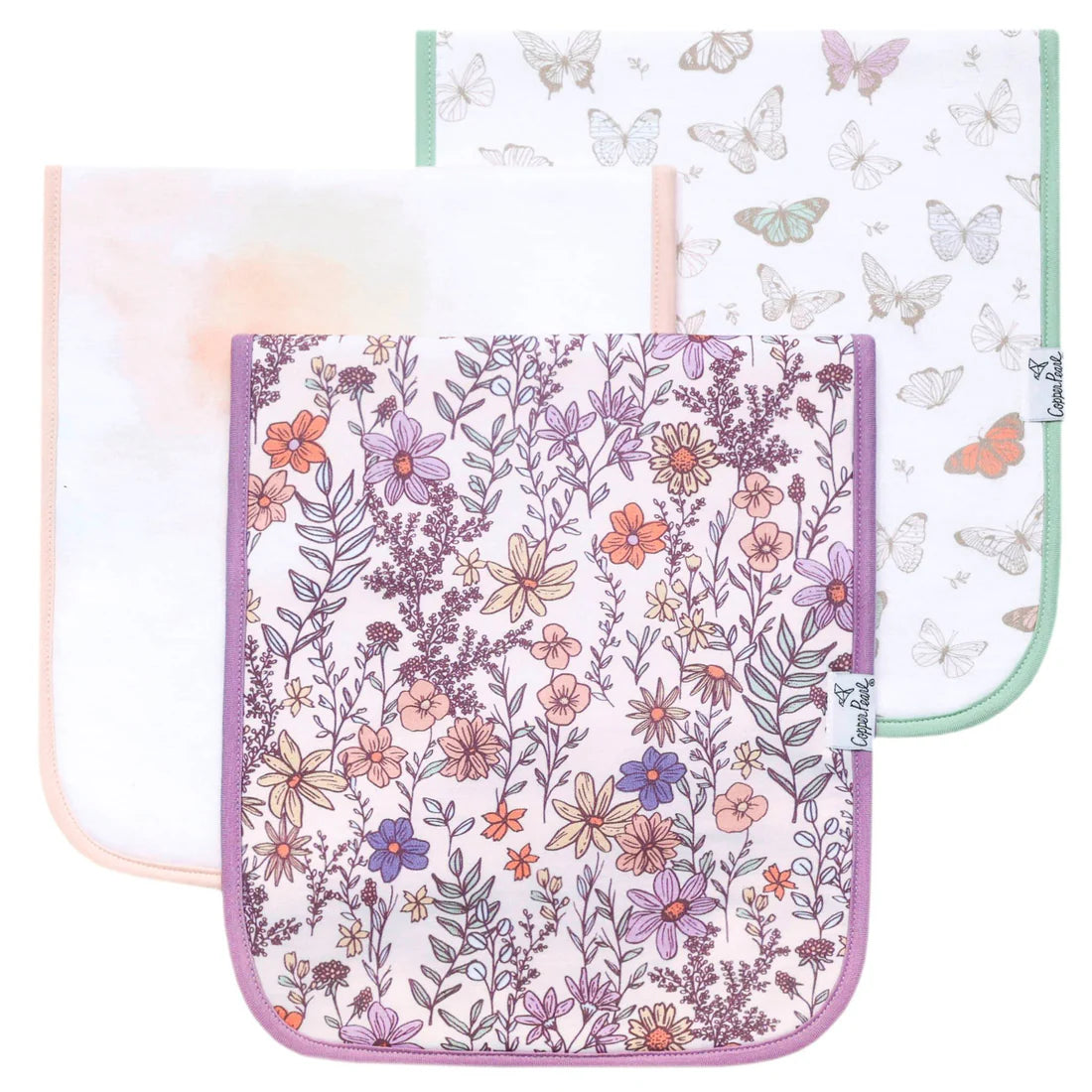 Premium Burp Cloths Flora