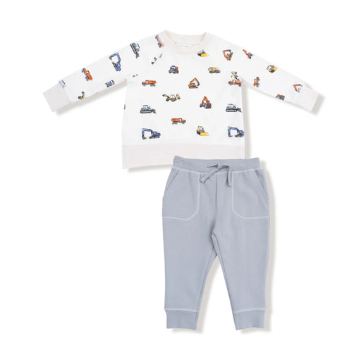 Construction Vehicles Raglan Sweatshirt & Jogger Set
