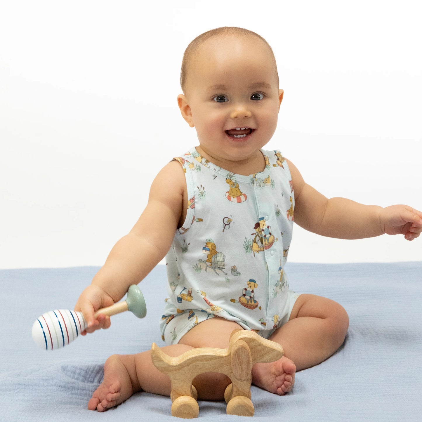 Lake Buddy Dogs Sleeveless Shortie Romper