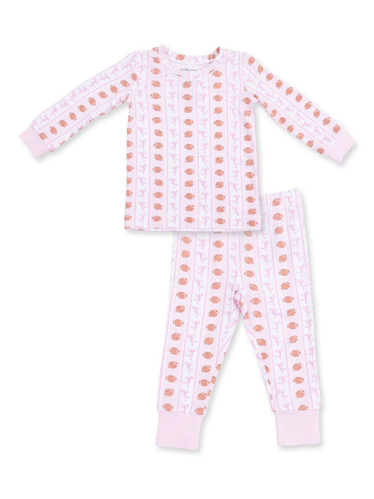Football Stripe Long Sleeve Loungewear Set