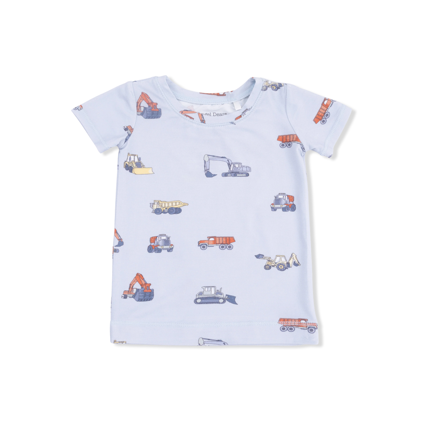 Construction Vehicles Short Sleeve Loungewear Set