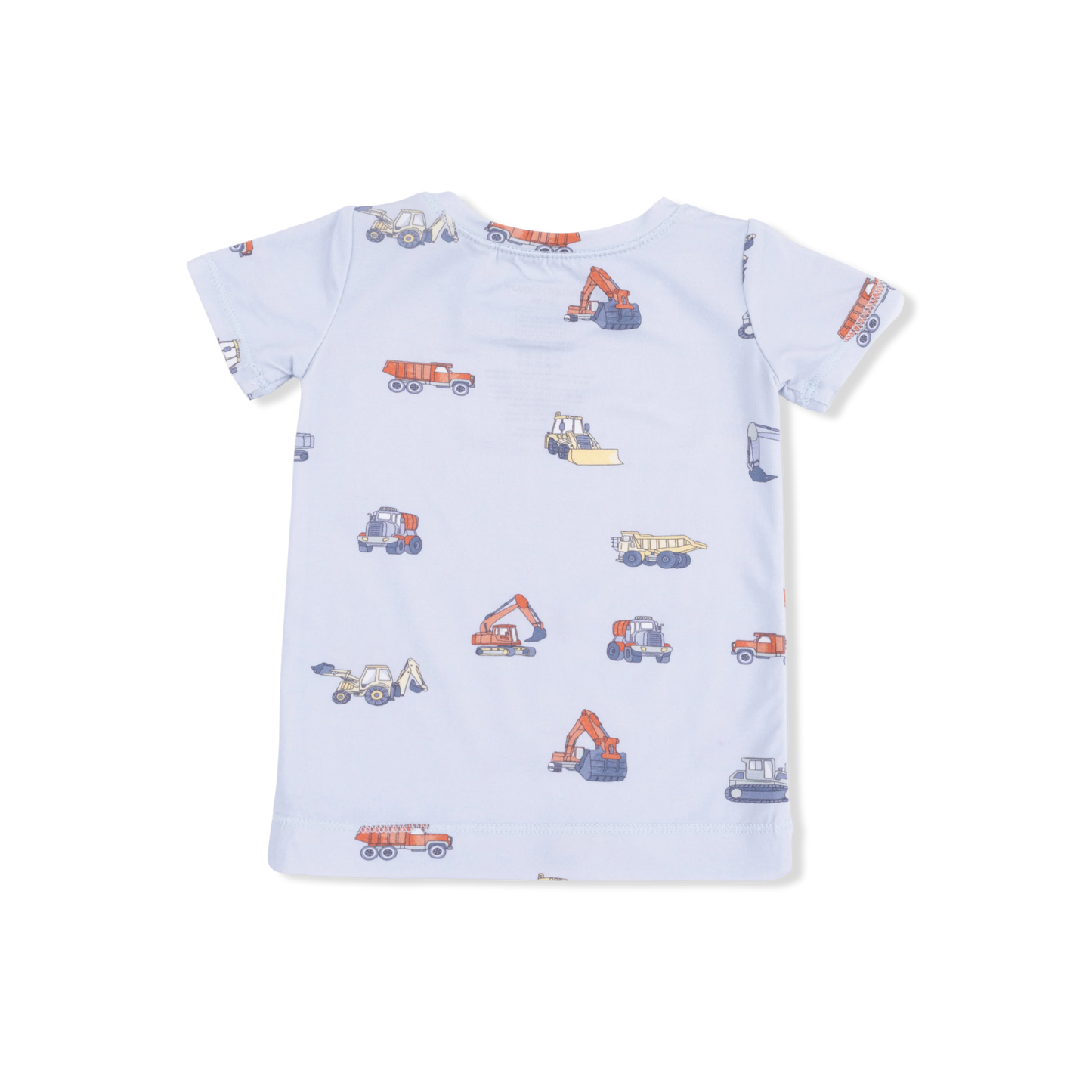 Construction Vehicles Short Sleeve Loungewear Set
