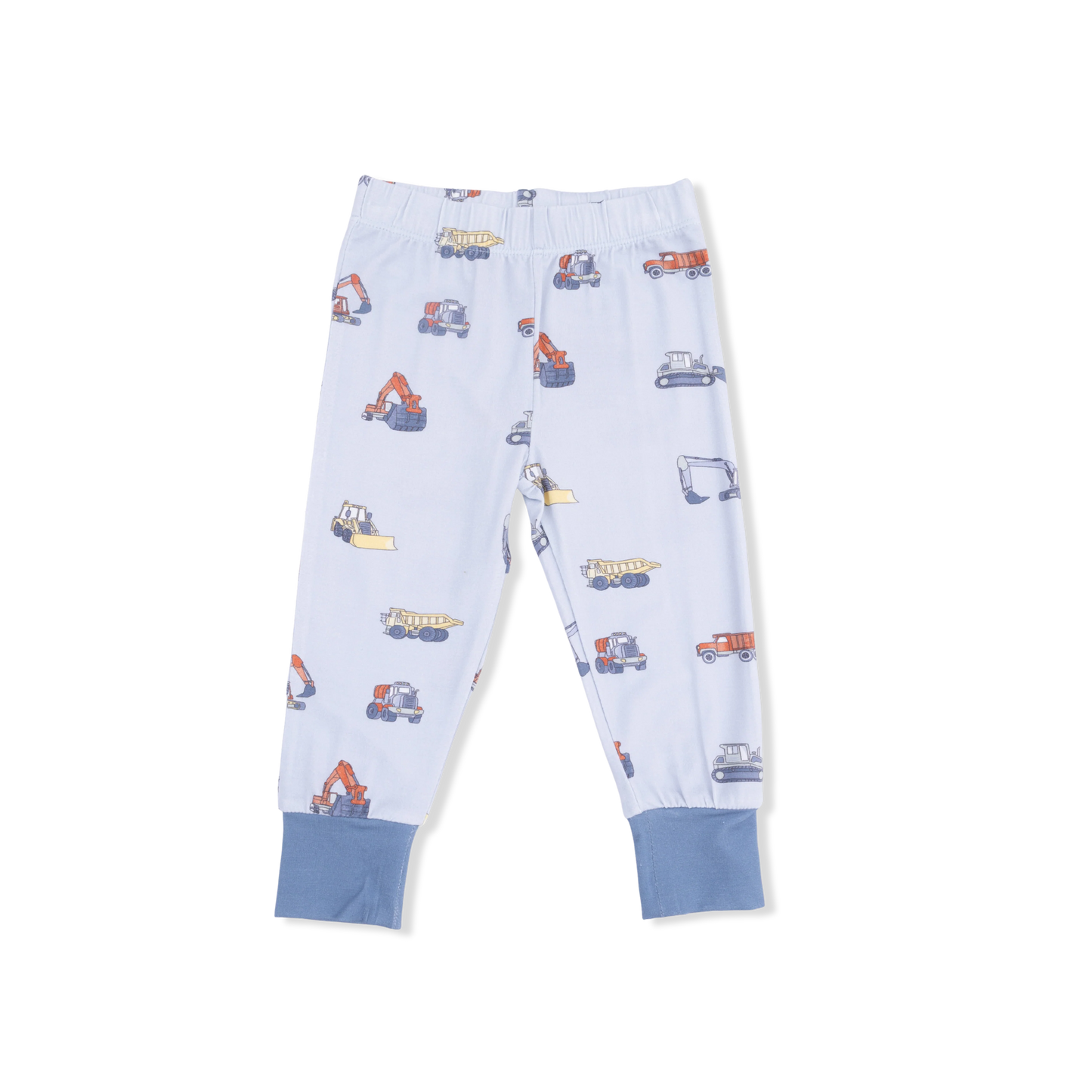 Construction Vehicles Short Sleeve Loungewear Set