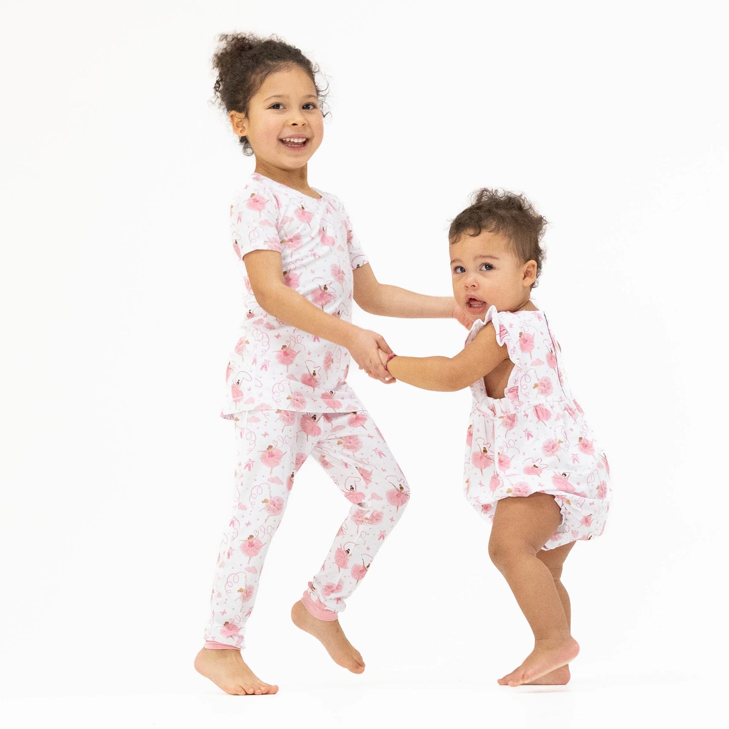Ribbon Ballerinas Short Sleeve Loungewear Set
