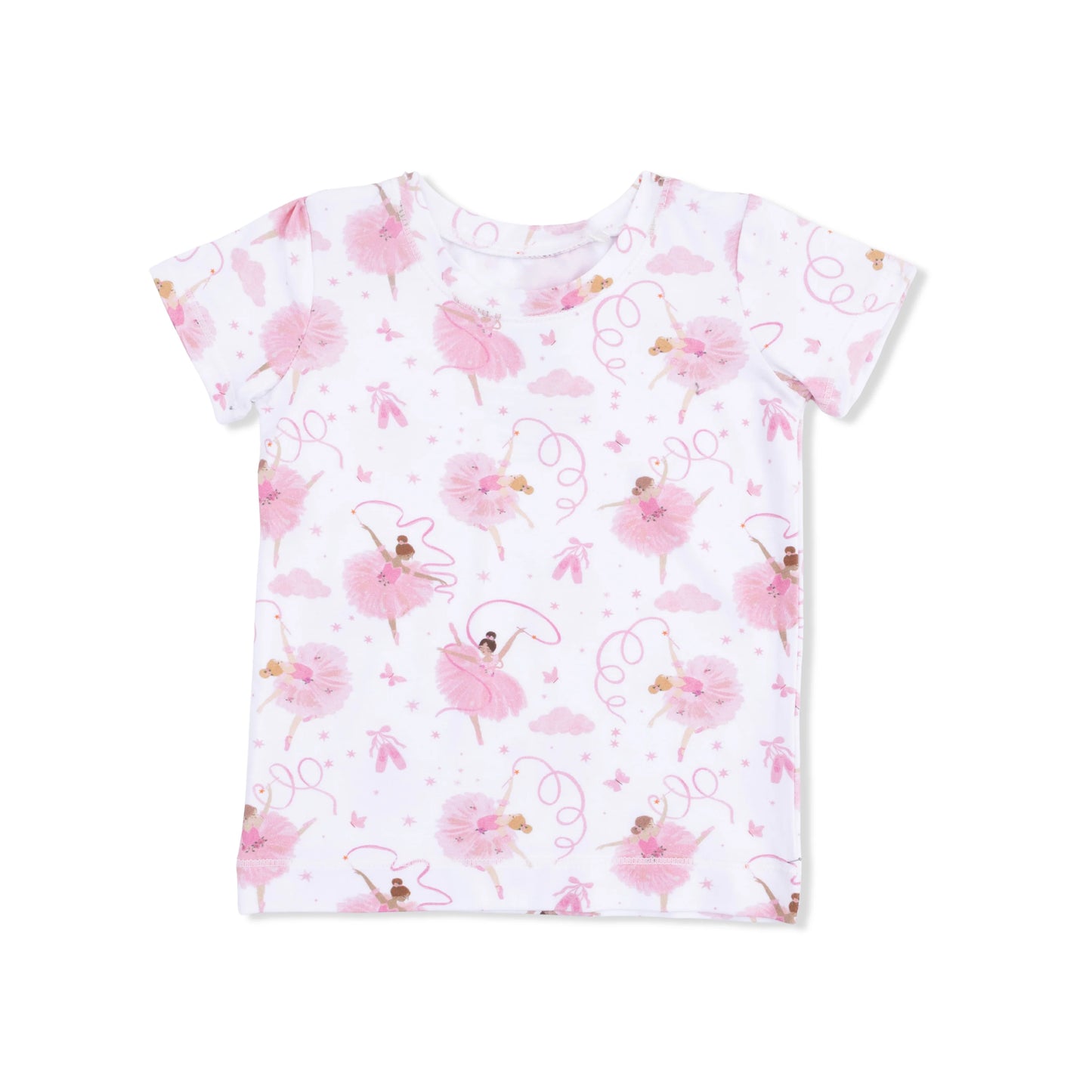 Ribbon Ballerinas Short Sleeve Loungewear Set