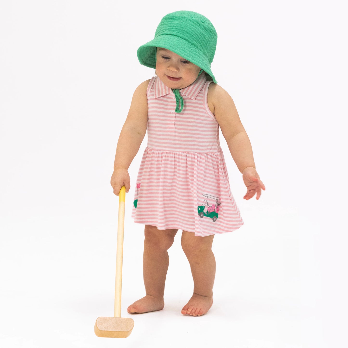 Striped Golf Polo Tennis Dress