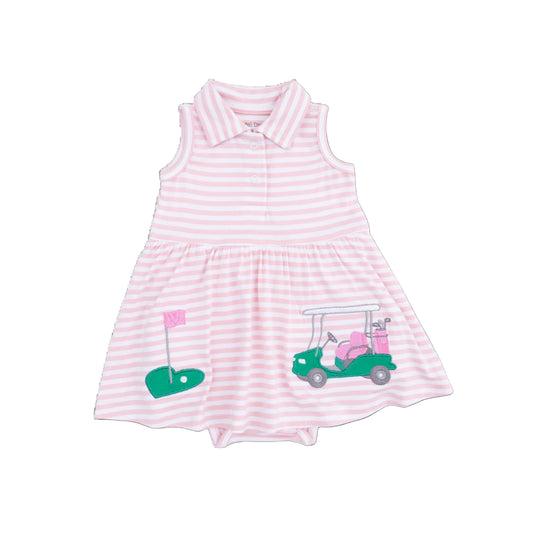 Striped Golf Polo Tennis Dress
