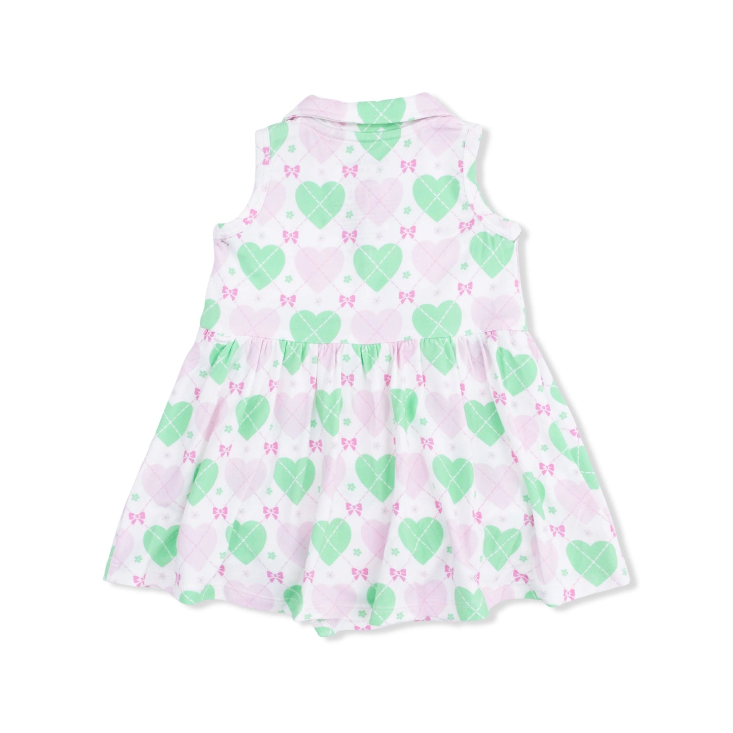 Heart Argyle Polo Tennis Dress