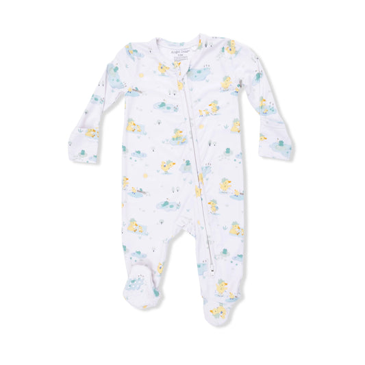 Frog Duck Pond 2 Way Zipper Footie