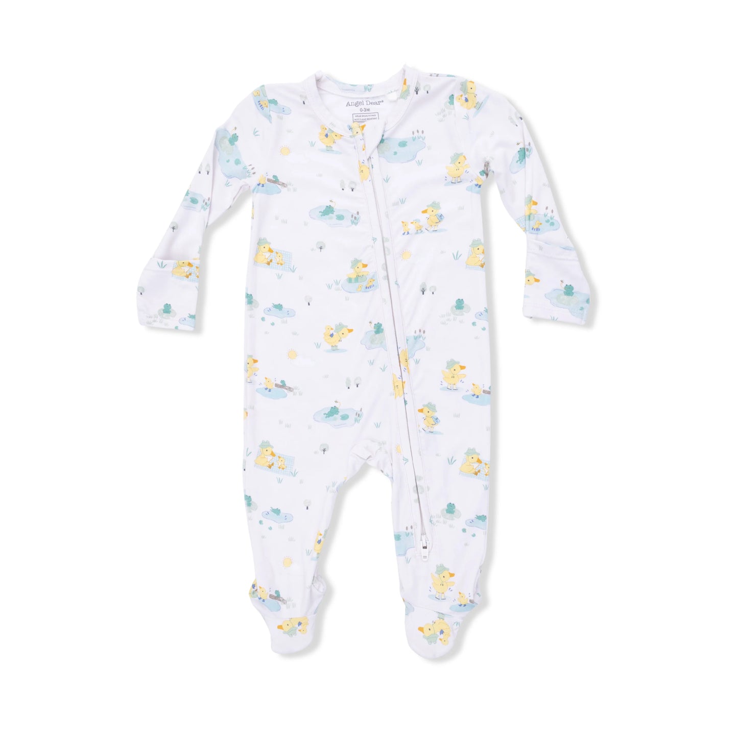 Frog Duck Pond 2 Way Zipper Footie