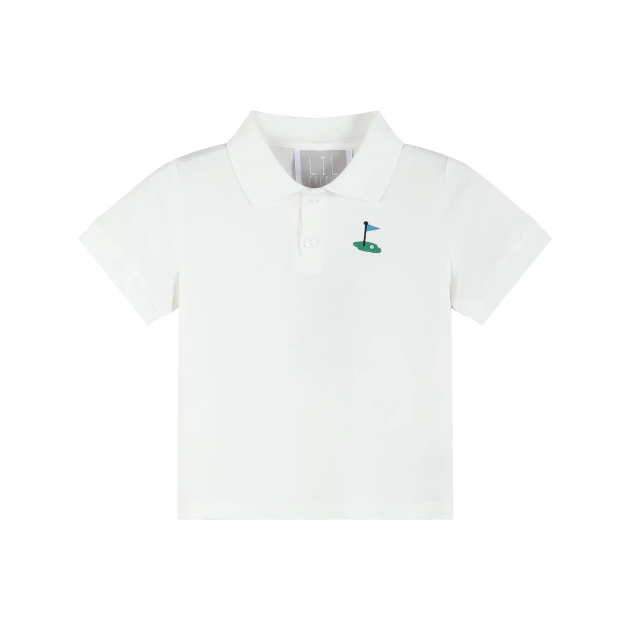 White Golf Tee Polo Shirt