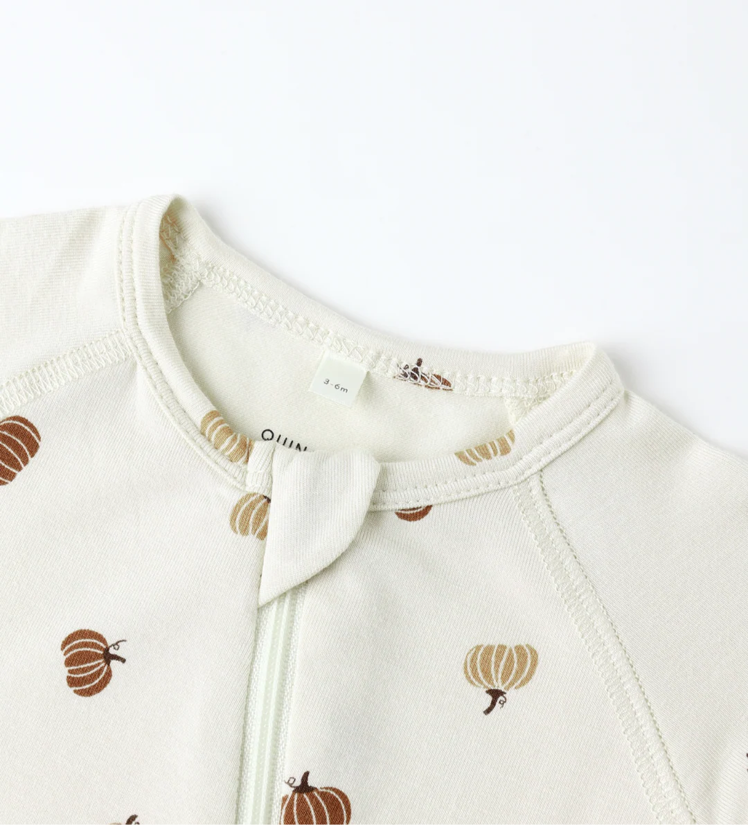 Bamboo Zip Footie Pumpkins