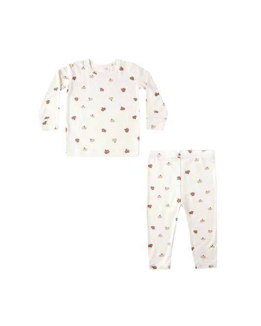 Bamboo Pajama Set Pumpkins