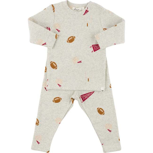 oh baby! Football Print Two Piece Set