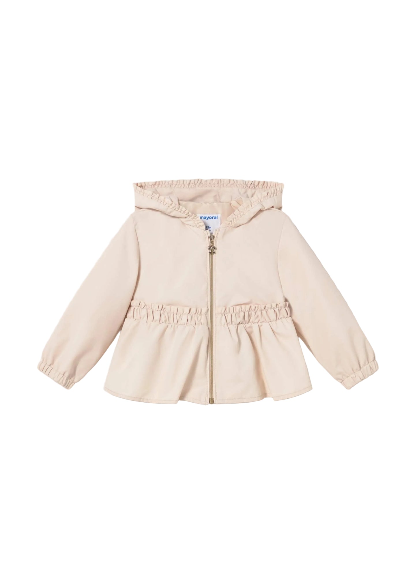 Custard Hooded Windbreaker