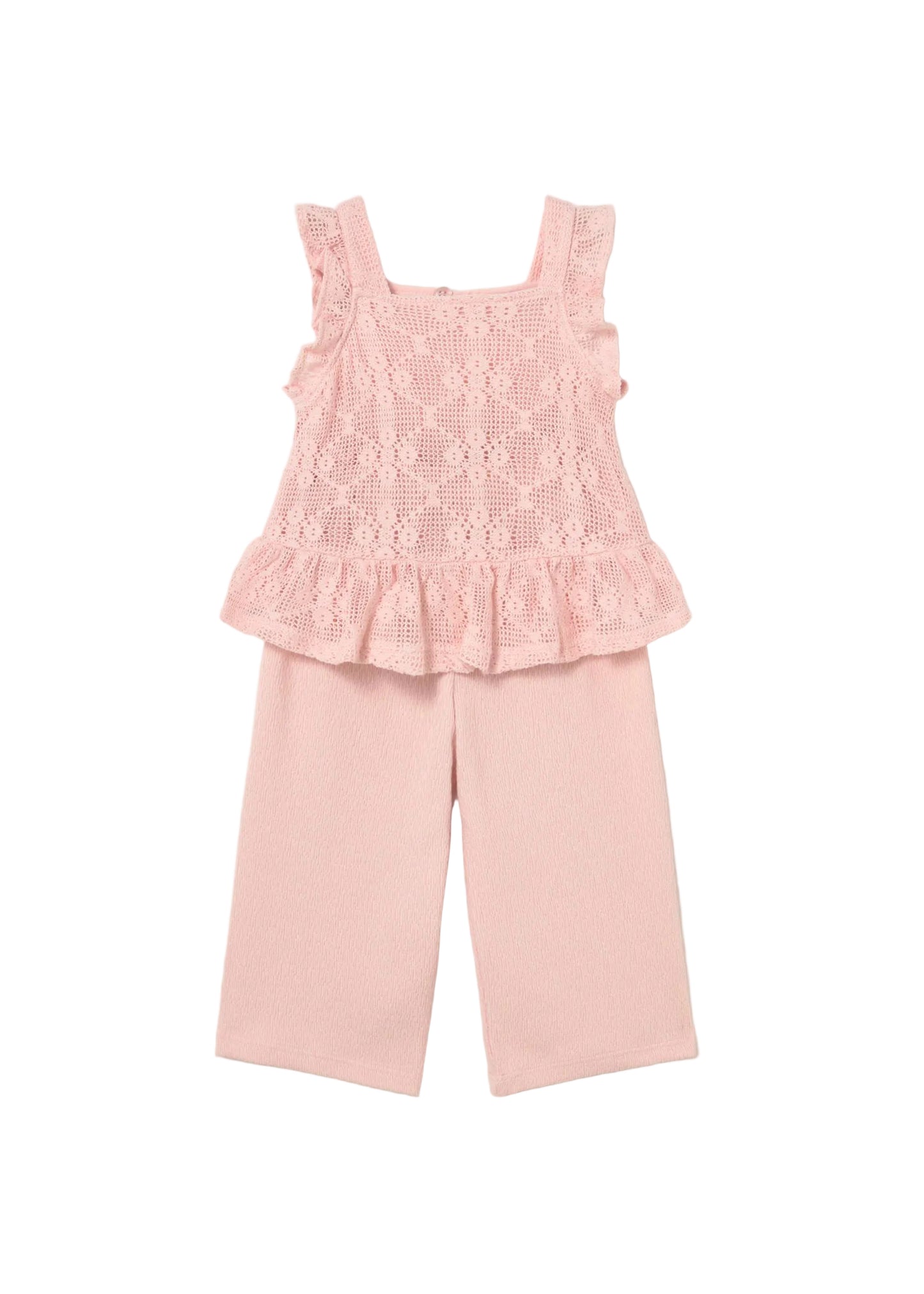 Peony Crochet Pants and Top Set
