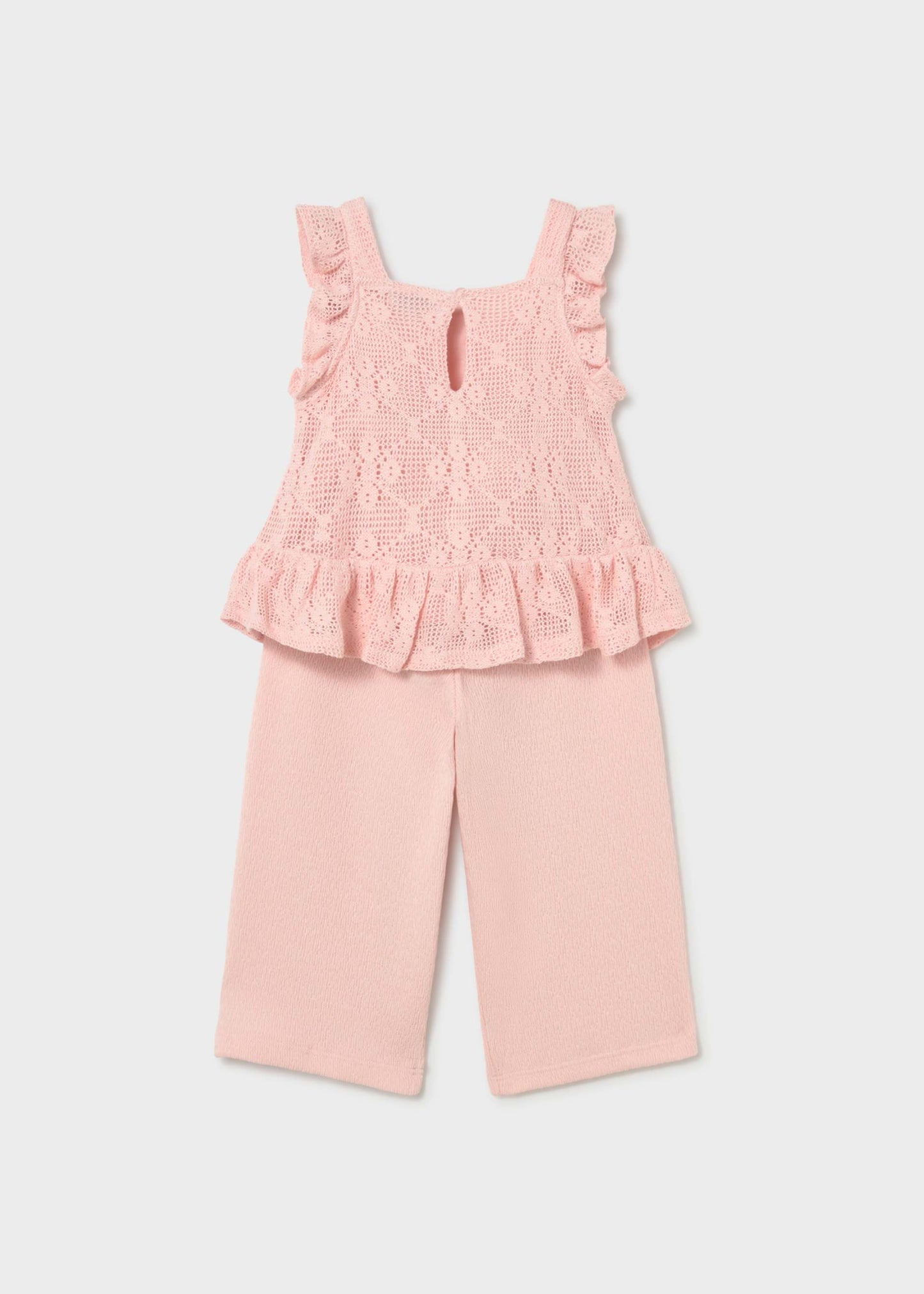 Peony Crochet Pants and Top Set