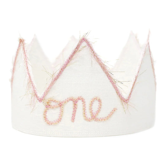 oh baby! “One” Linen Crown Blush