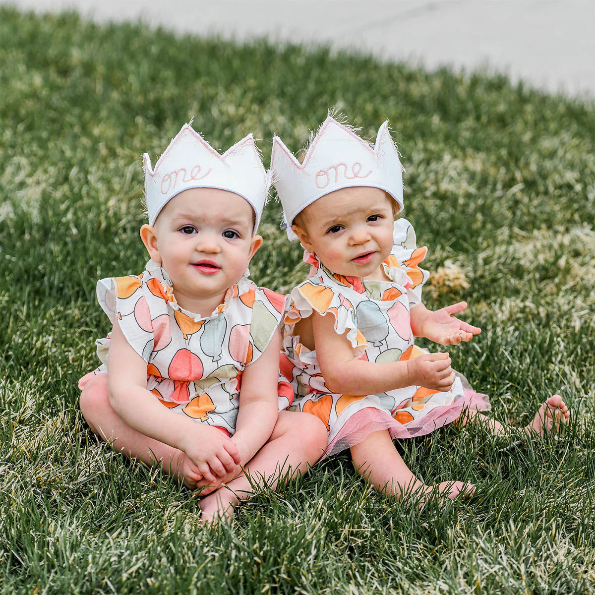 oh baby! “One” Linen Crown Blush