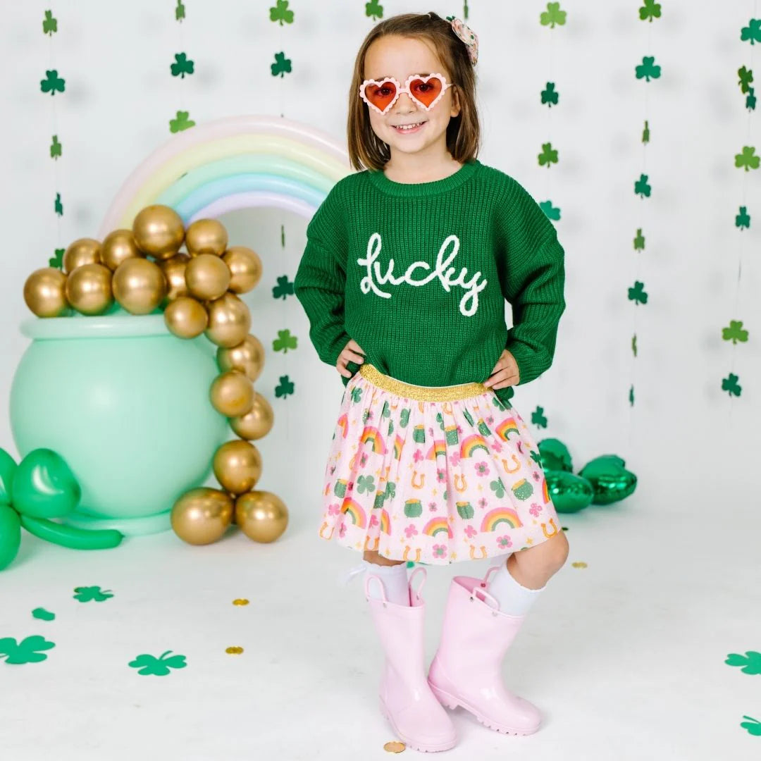 Lucky St. Patrick’s Day Knit Sweater