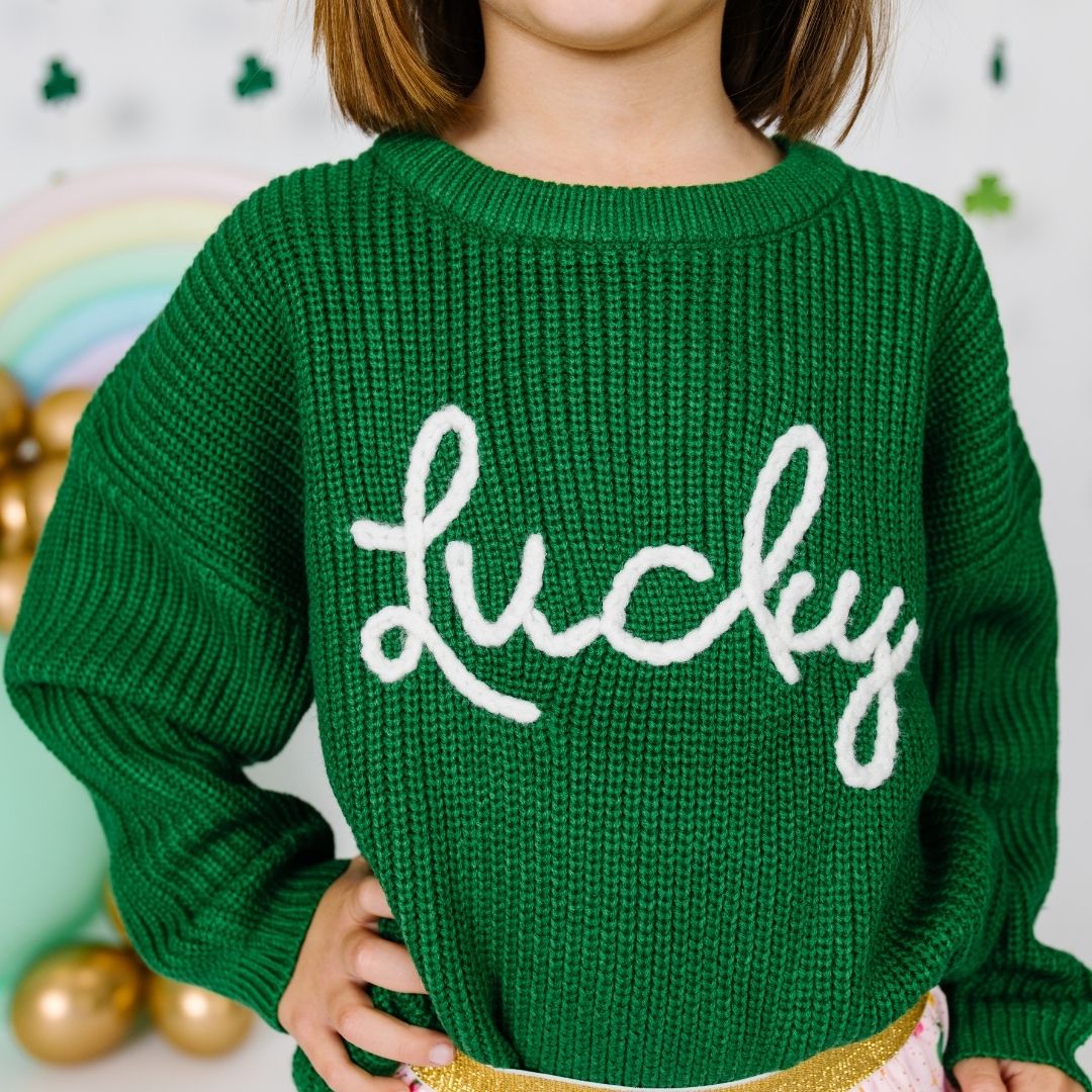 Lucky St. Patrick’s Day Knit Sweater