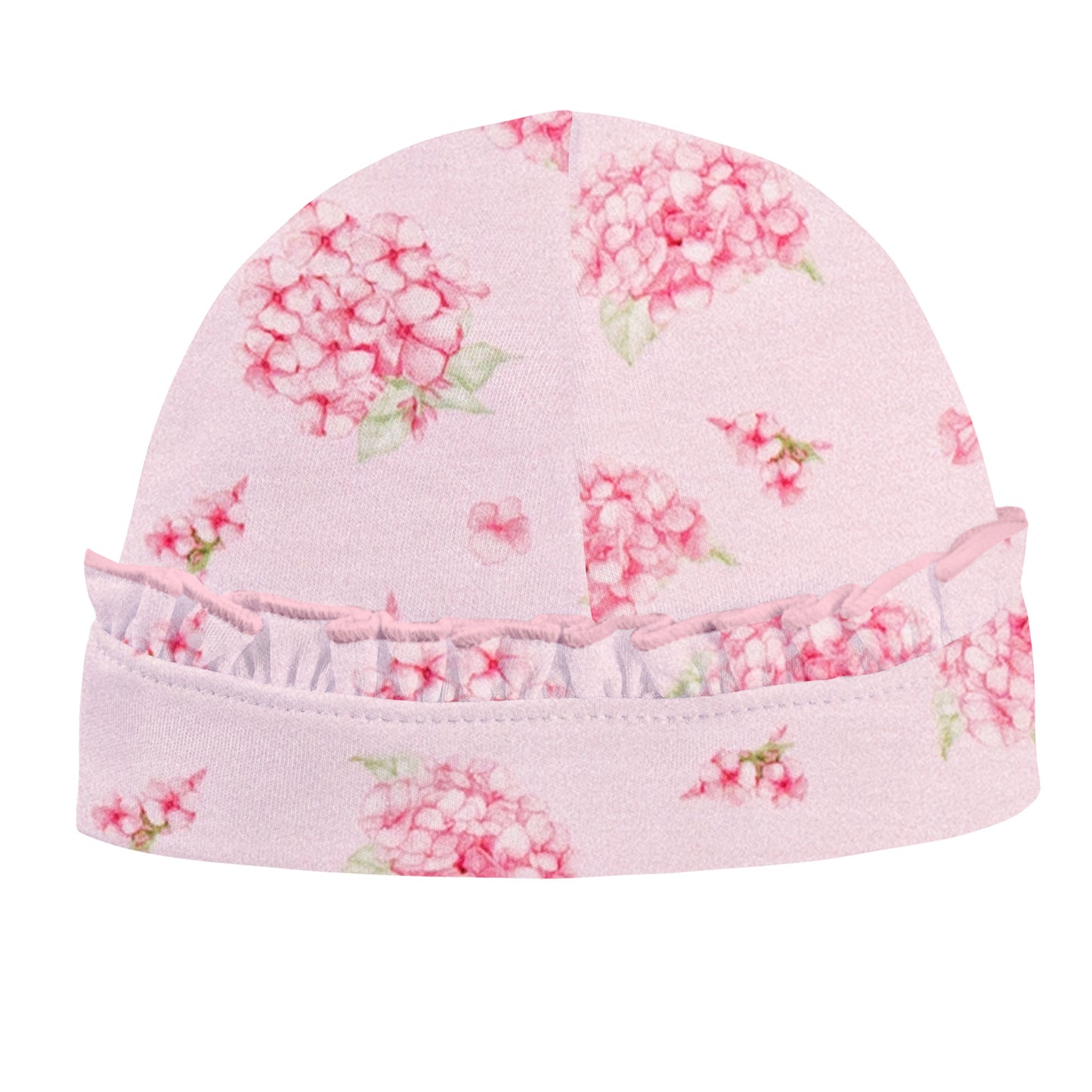 Soft Hydrangeas Hat With Ruffle