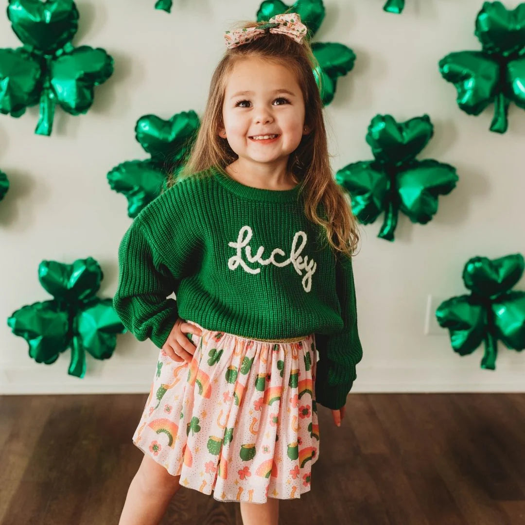 Lucky St. Patrick’s Day Knit Sweater