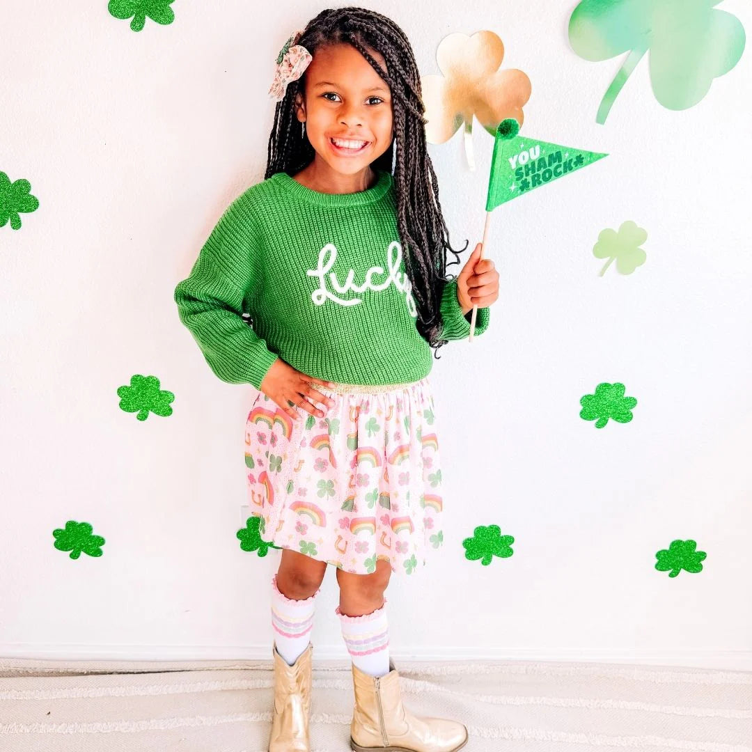 Lucky St. Patrick’s Day Knit Sweater