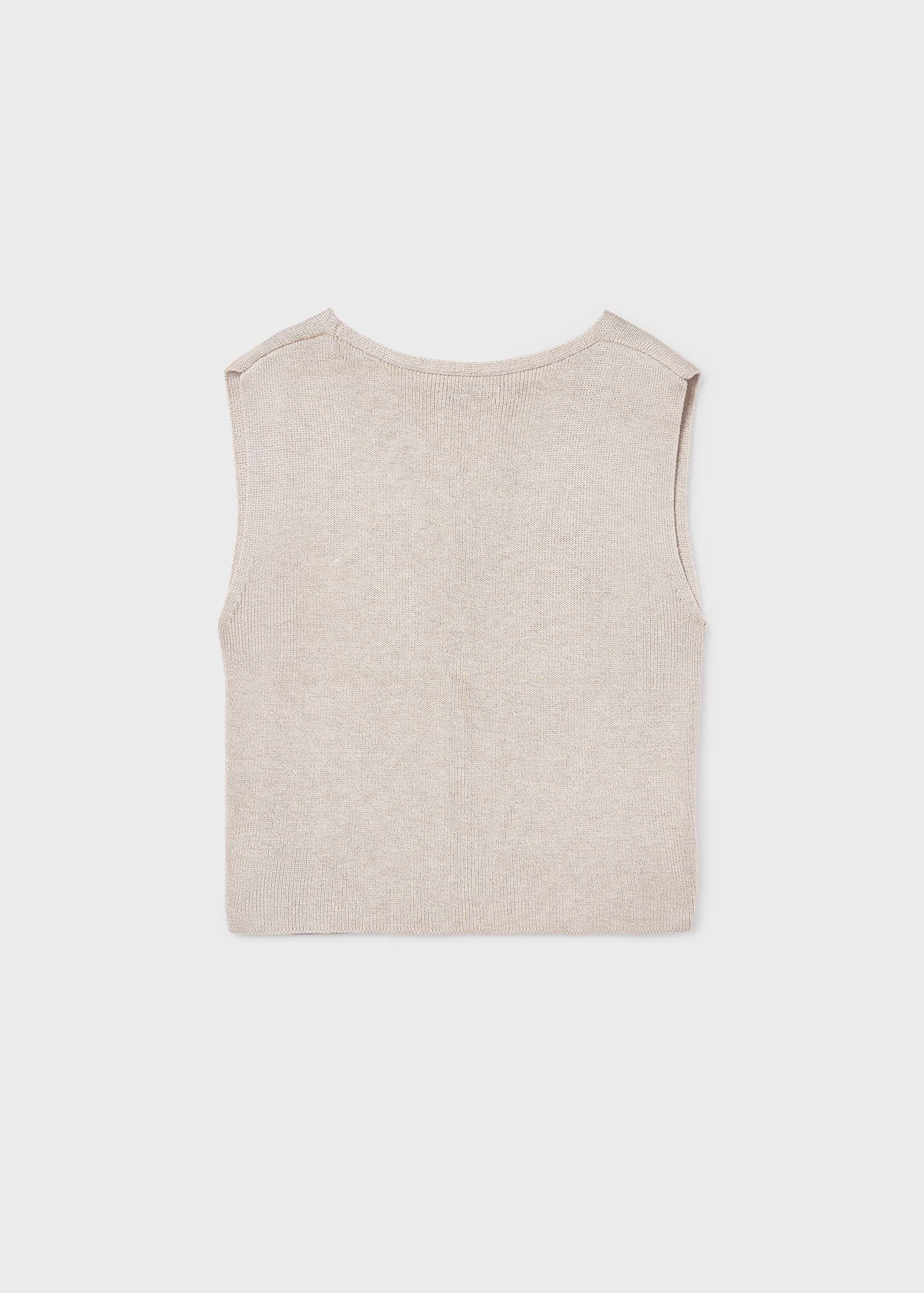 Almond Knit Vest Top