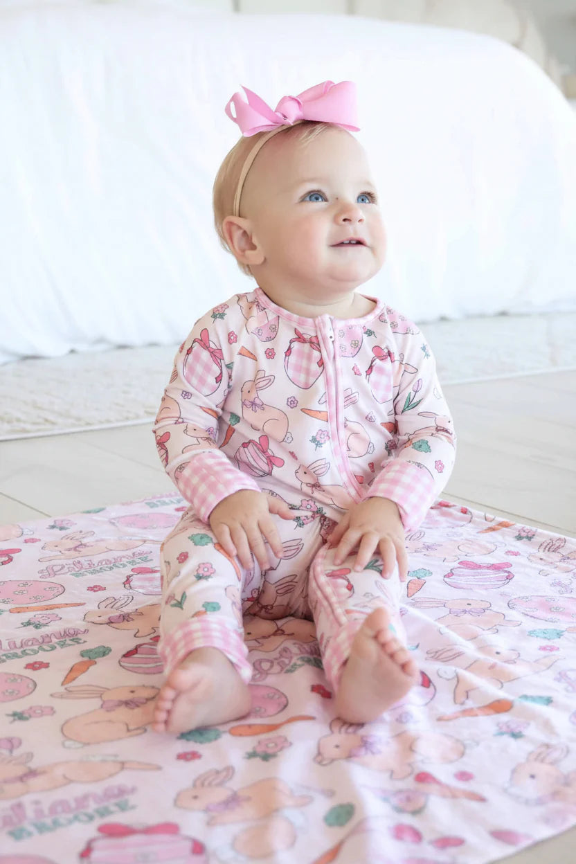 Hoppy Spring Convertible Zip Romper | Pink