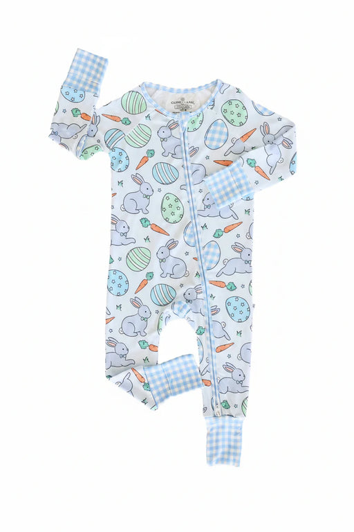 Hoppy Spring Convertible Zip Romper | Blue
