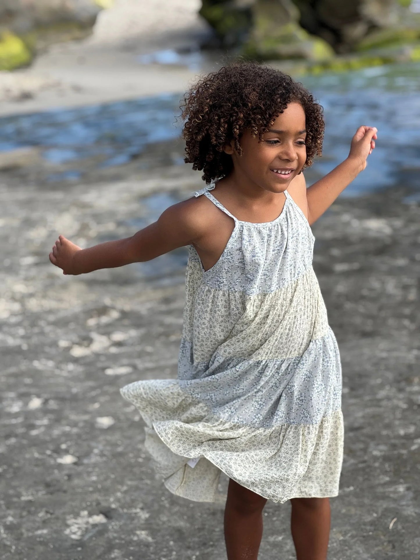 Blue Mix Floral Kit Dress