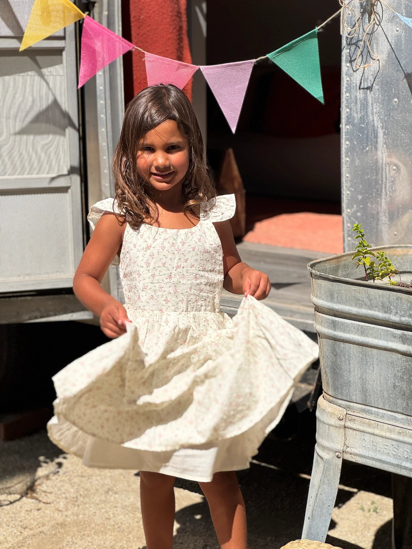 Ivory Floral Emmie Dress