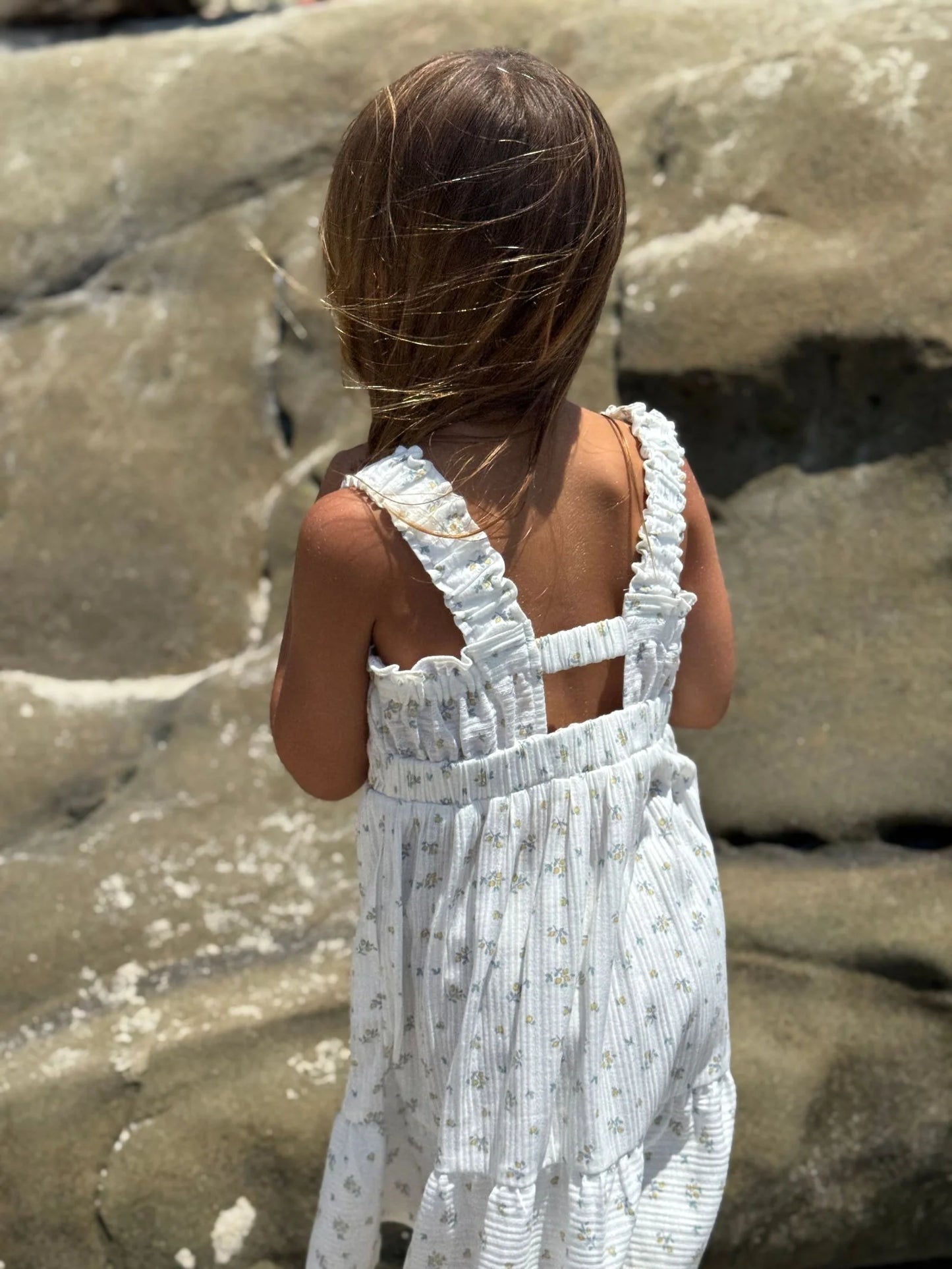 Ivory Ditsy Floral Susie Dress