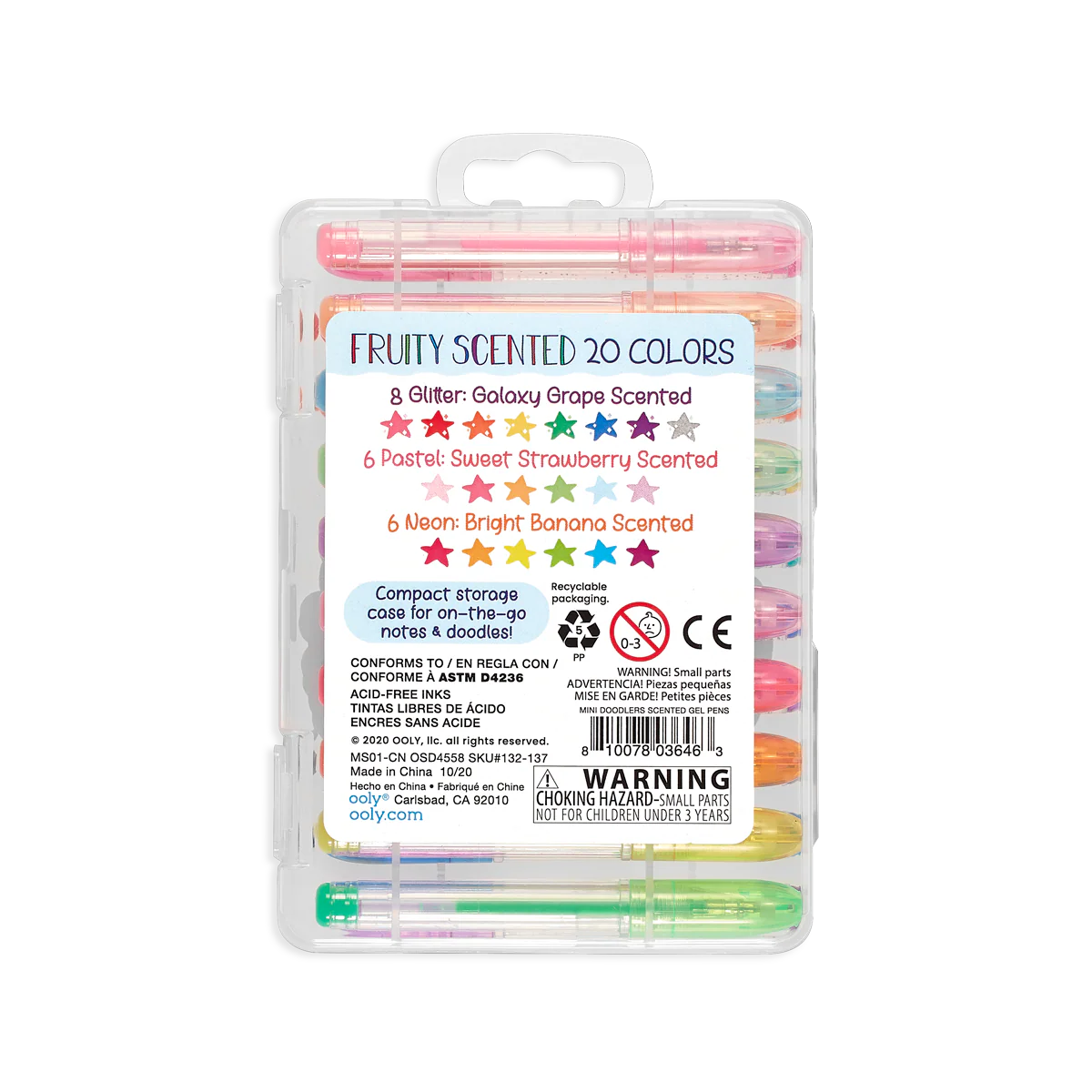 Mini Doodlers Scented Gel Pens - Set of 20