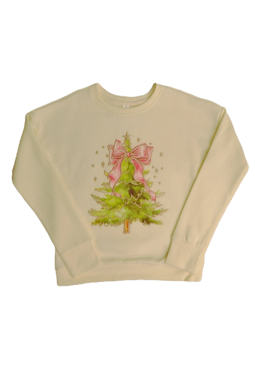 Coquette Christmas Tree Sweatshirt