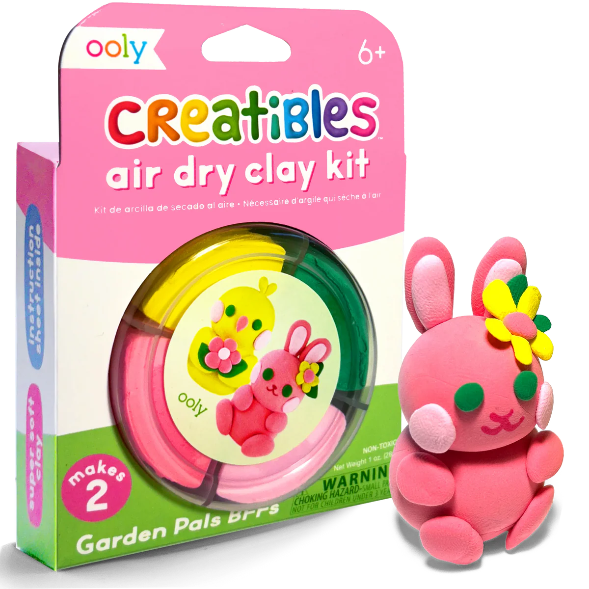 Creatibles Mini Air Dry Clay Kit - Garden Pals BFFs