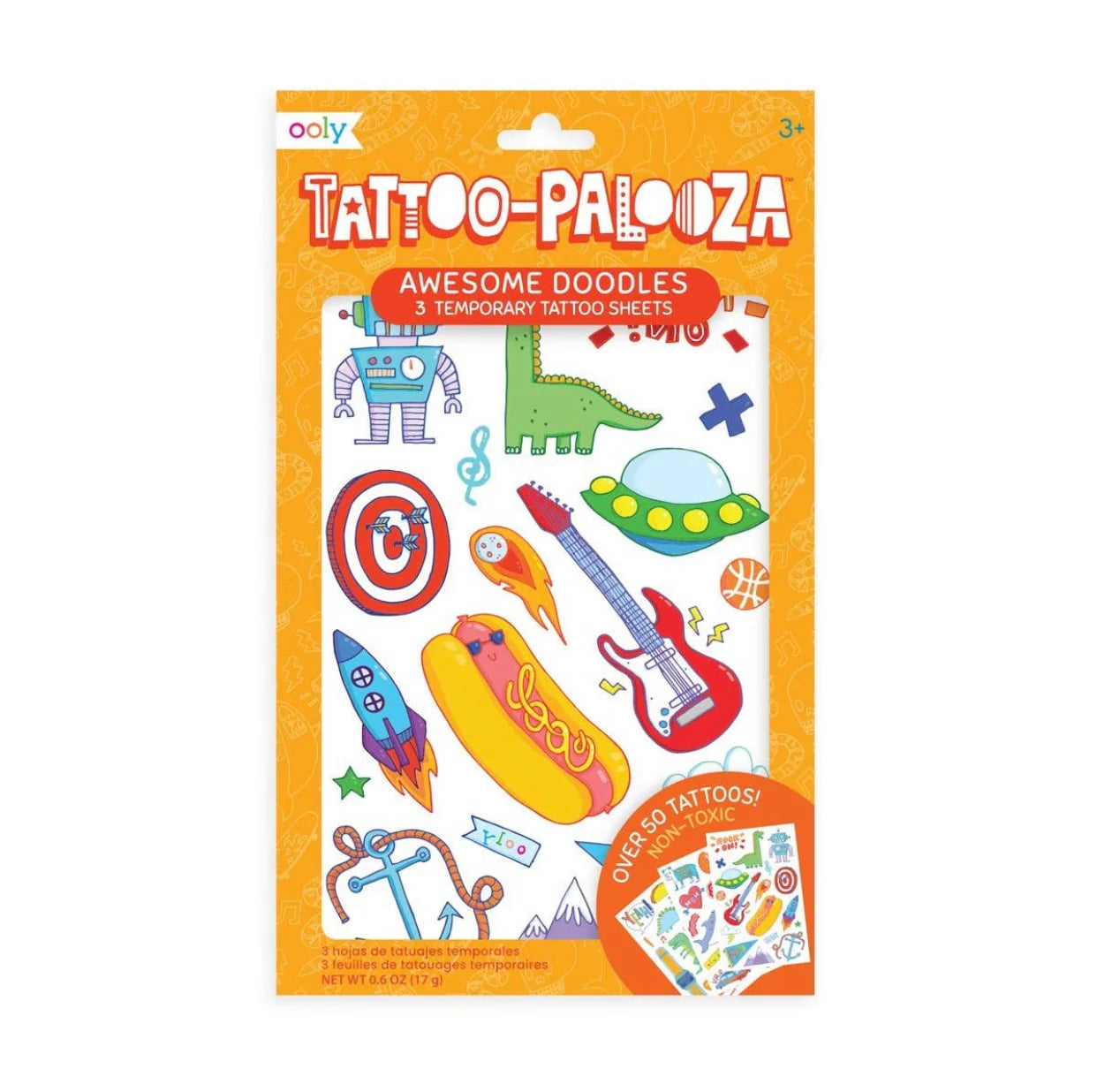 Tattoo Palooza: Temporary Tattoos - Awesome Doodles