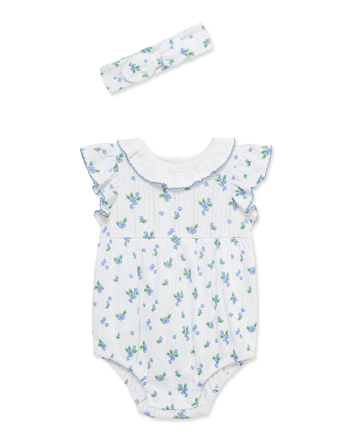 Blueberry Knit Bubble & Headband