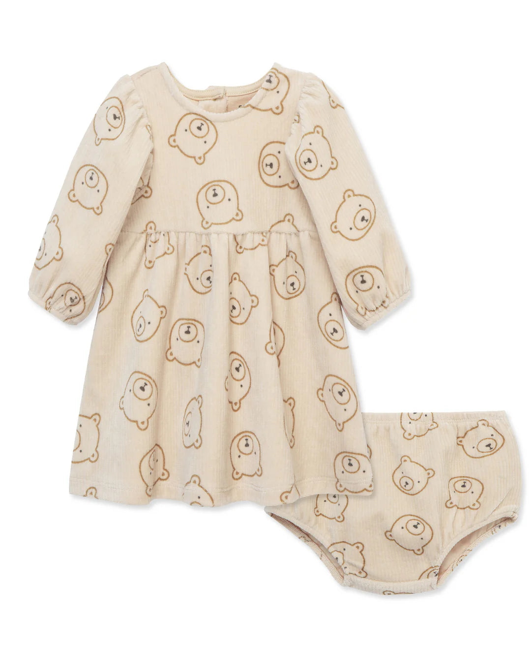 Bear Velour Dress Set