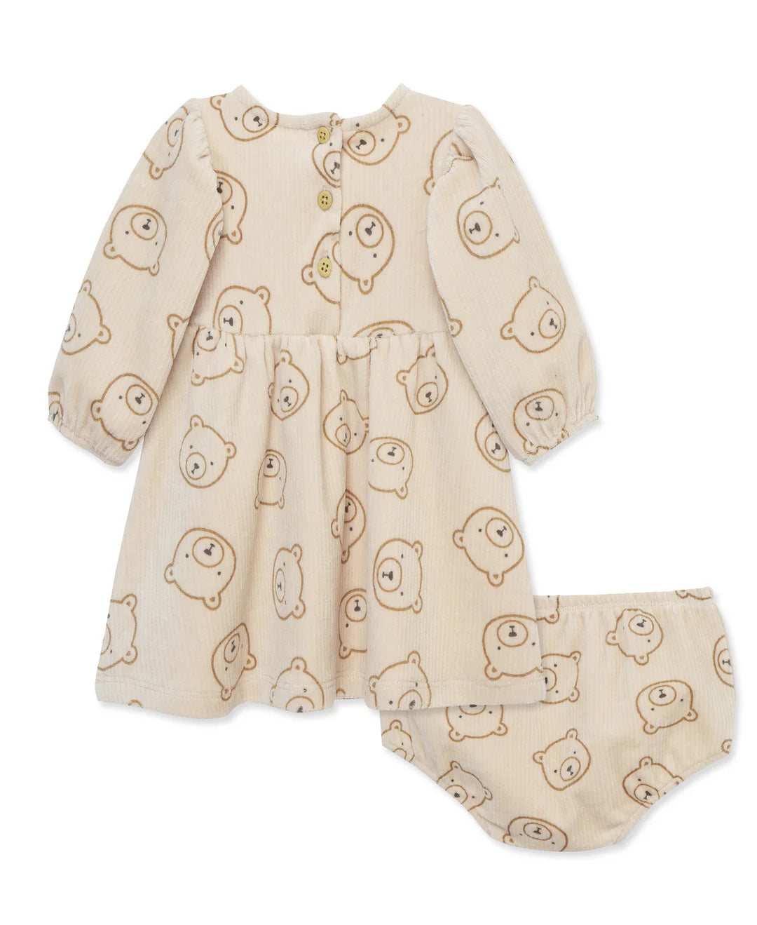 Bear Velour Dress Set